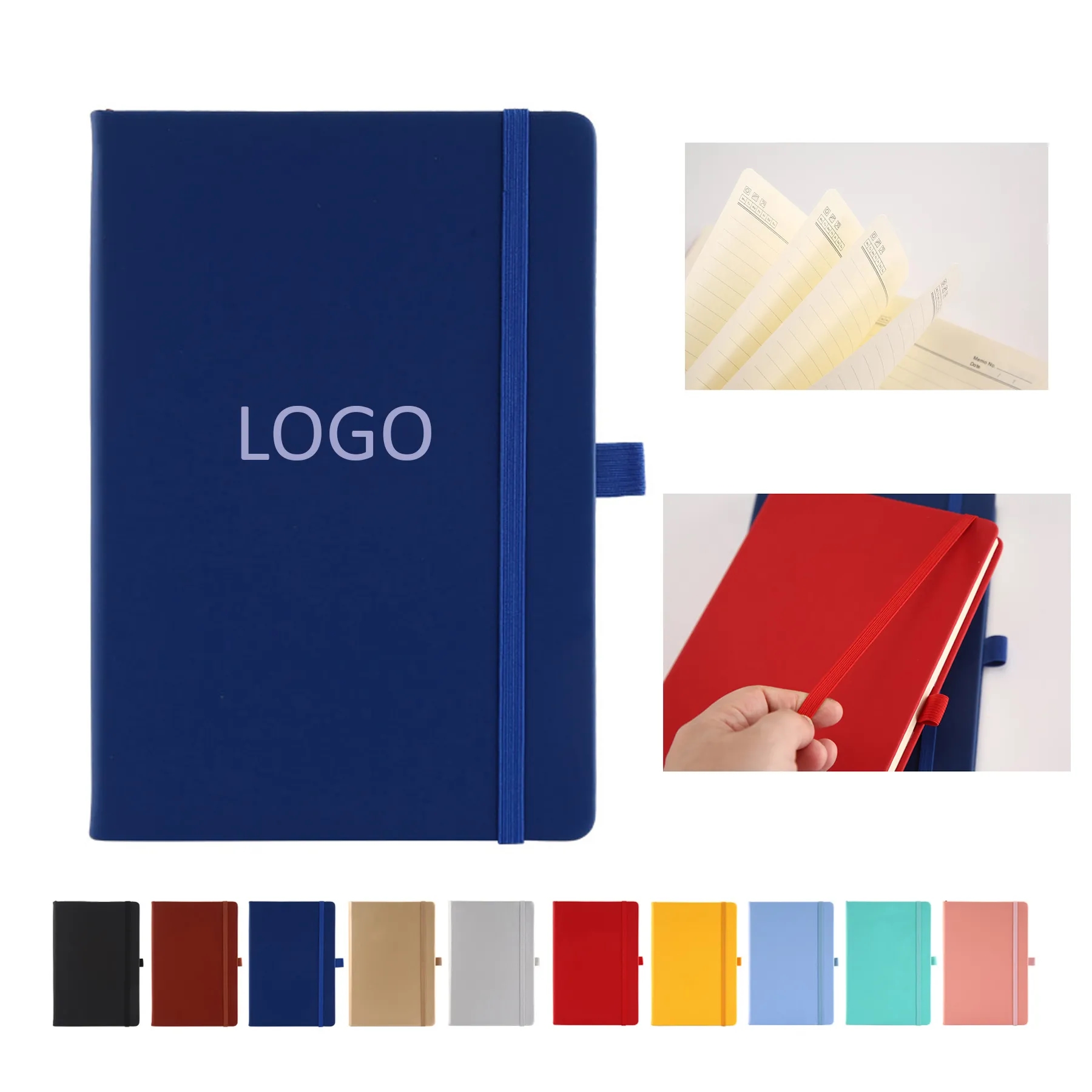 A5 Thick Hardcover Notebook with Banded 3