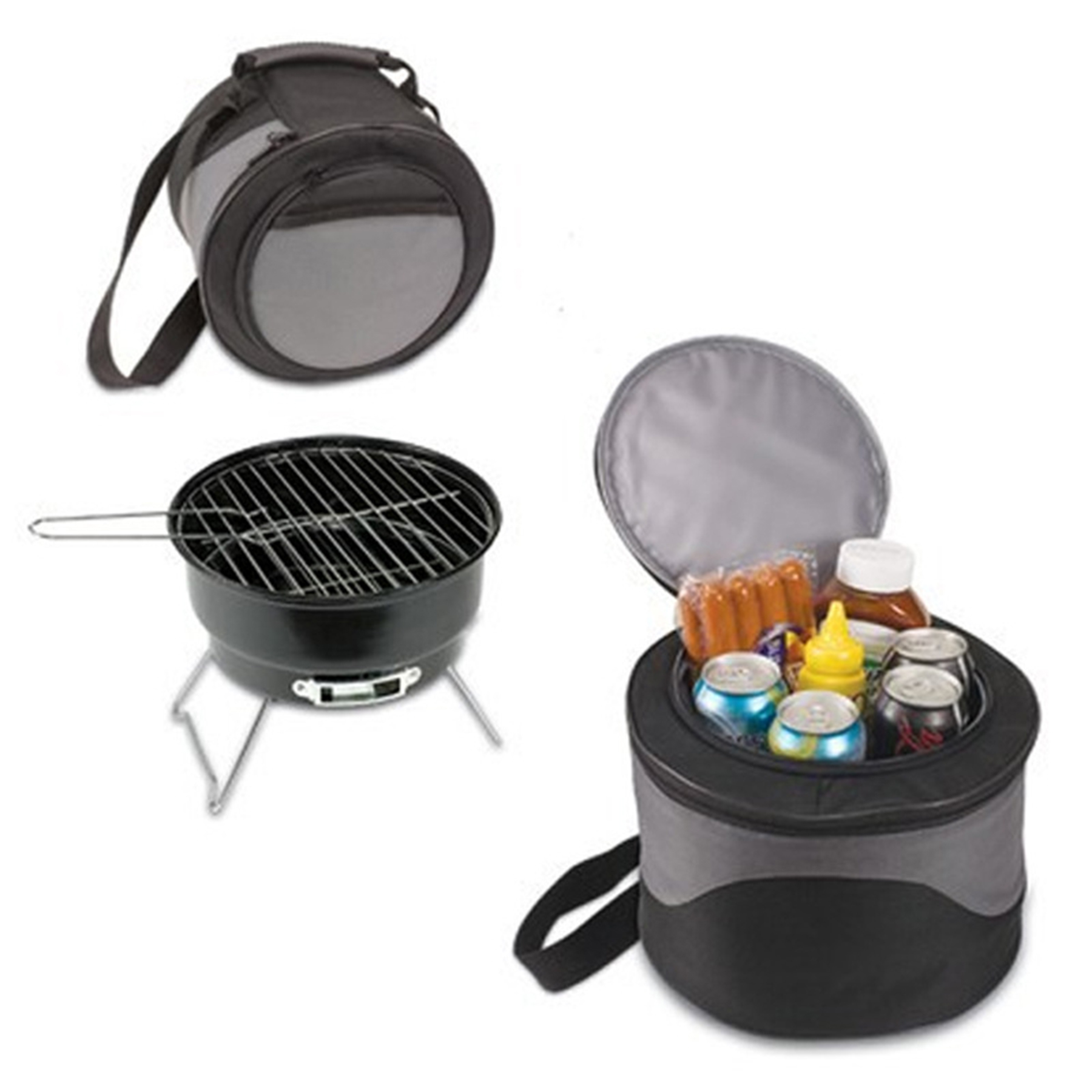 Outdoor Barbecue Grill With Cooler 2
