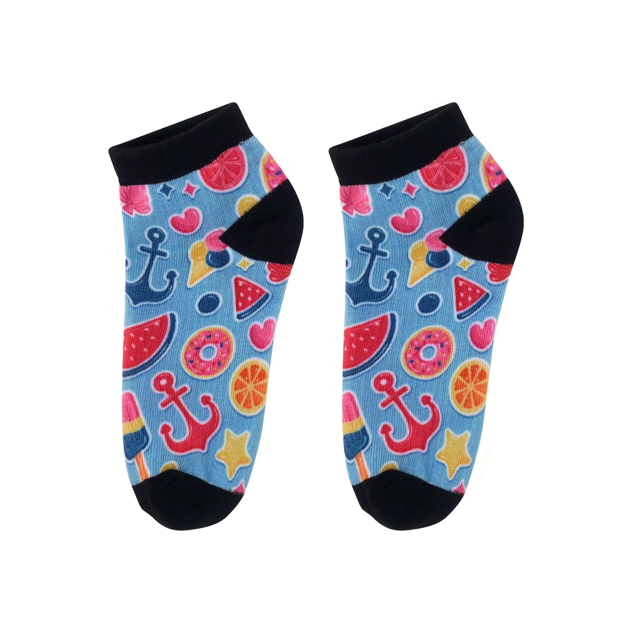 Vibrant Custom Ankle Socks 1