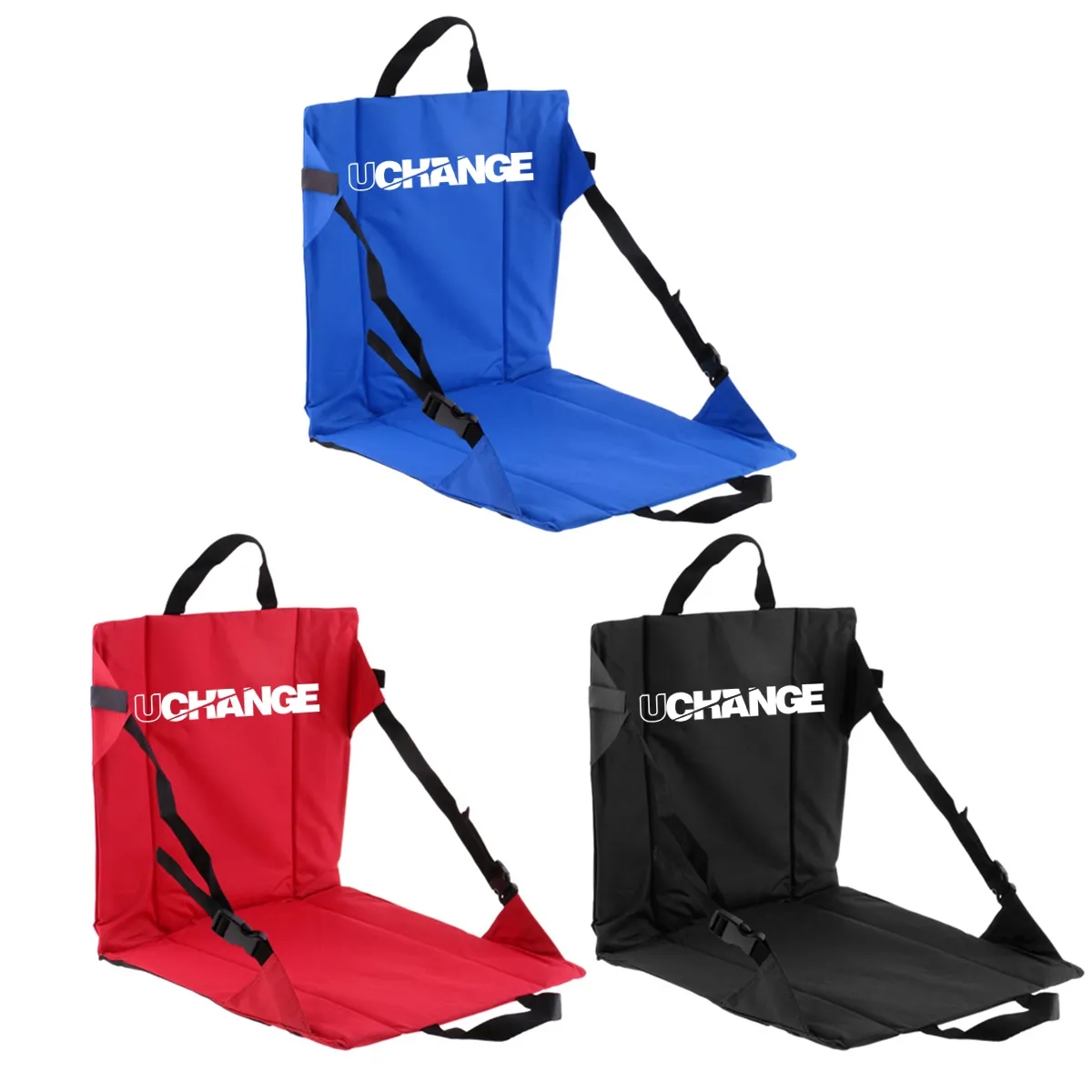 Folding Outdoor Stadium Seat Pad With Adjustable Strap 6