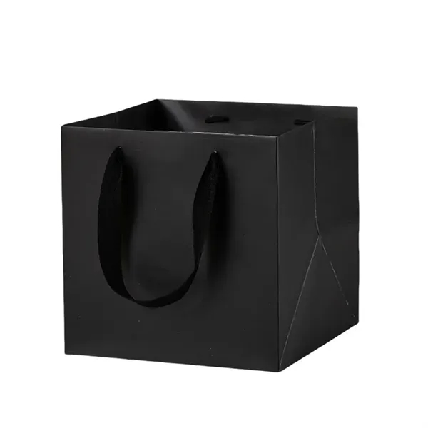 Square Kraft Paper Gift Tote Bag 6