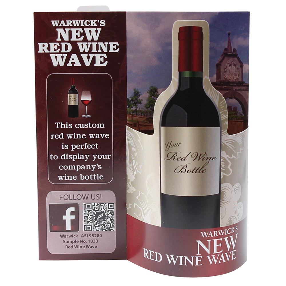 Red Wine Wave 3D Table Tent 5