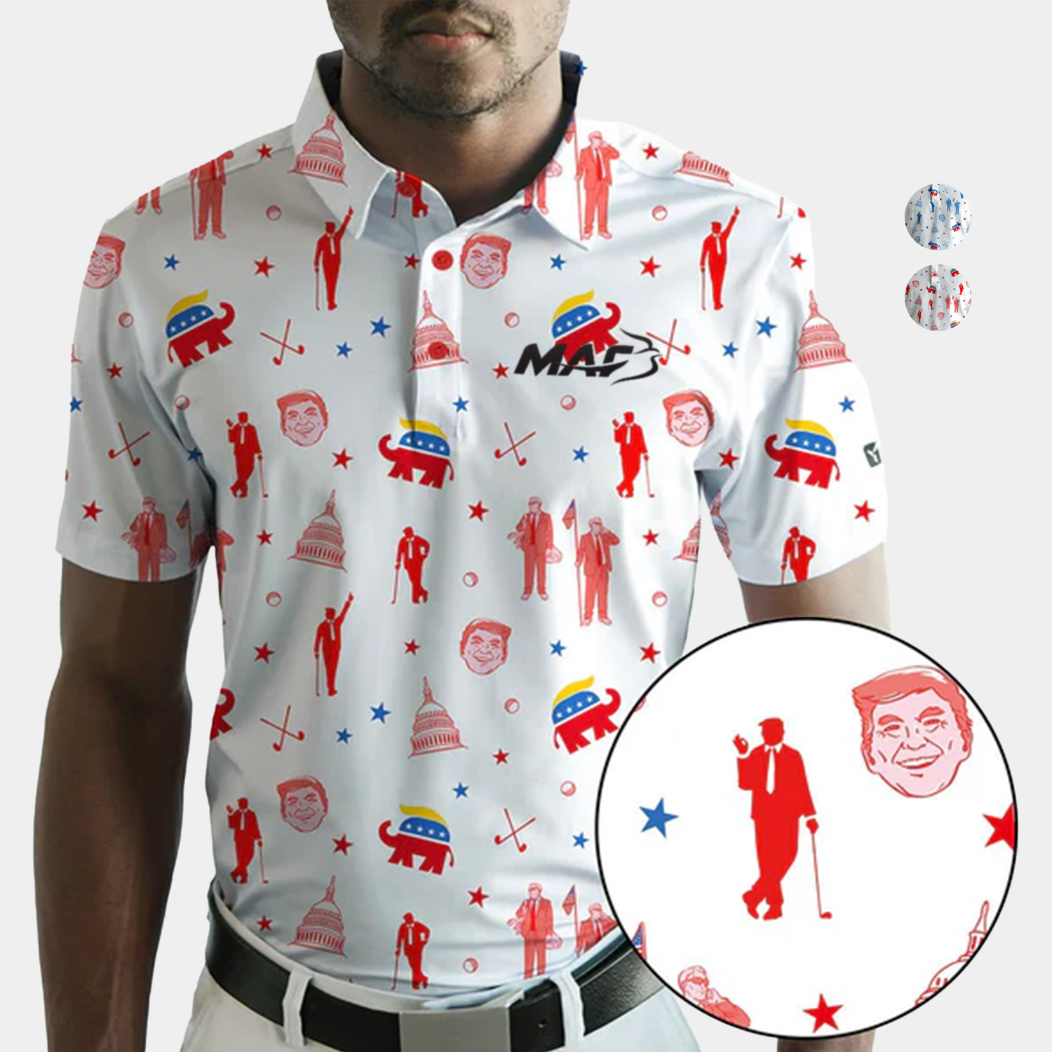 YATTA Golf® - 2024 Presidents Cup men's Moisture Wicking Golf Polo Shirts 2