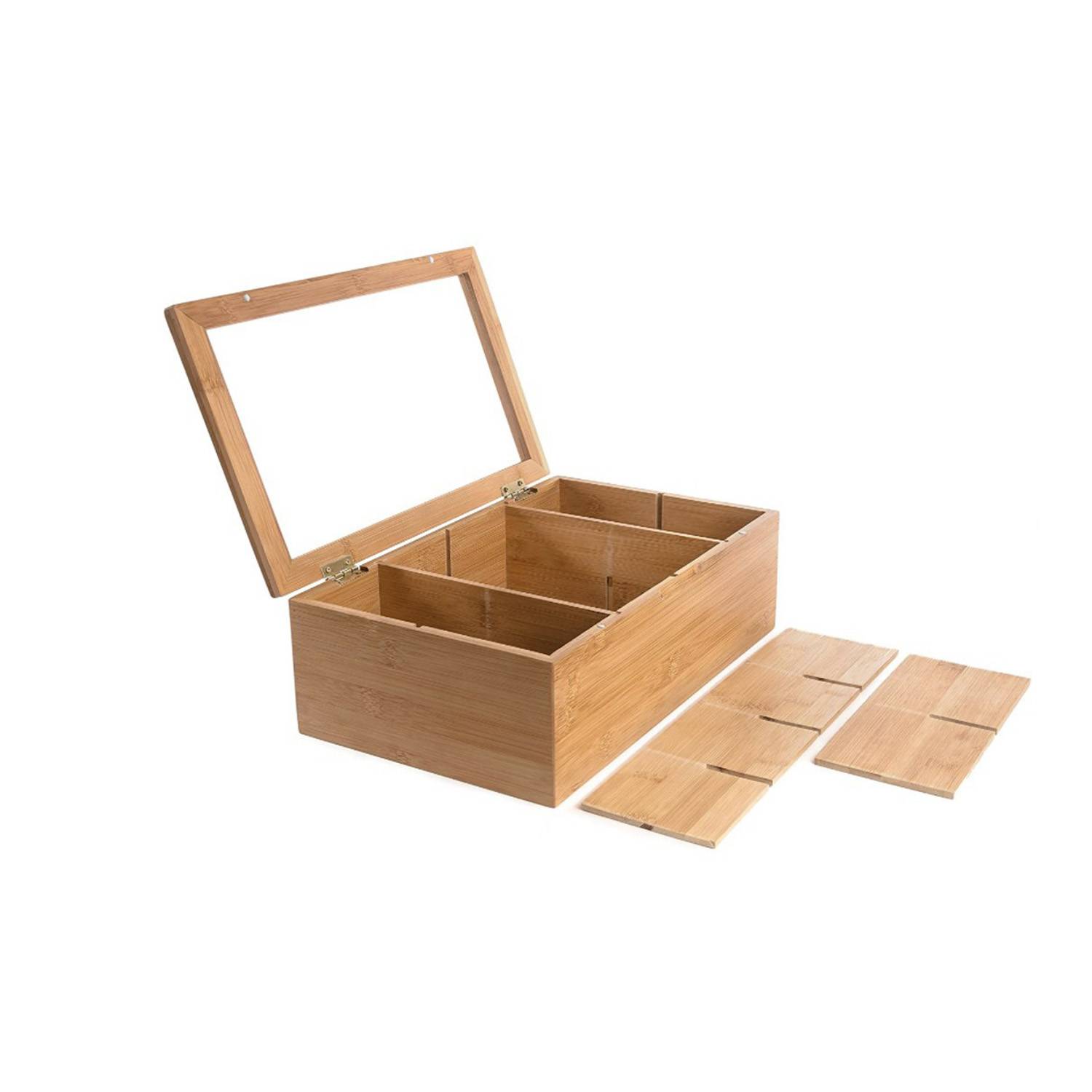 8 comp wooden tea box 6