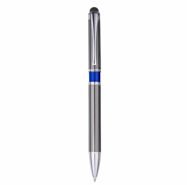 Metal premium click ball point stylus pen with color ring 5