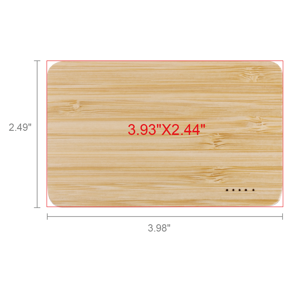 Eden Green Bamboo Wireless Power Bank 5000 10