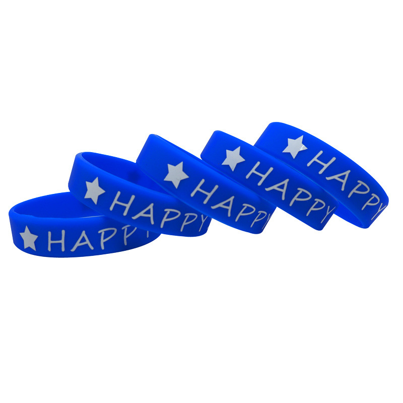 Hot Selling Eco-friendly No minimum Cheap Advertising Gifts Custom Logo Silicone Bracelet Wrist Band 2