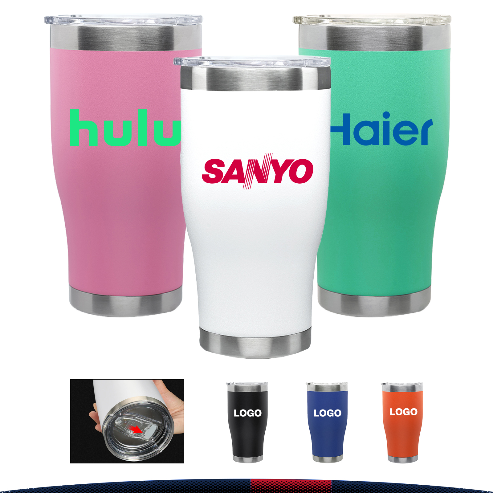 28 oz. Ferle Stainless Steel Tumblers 4
