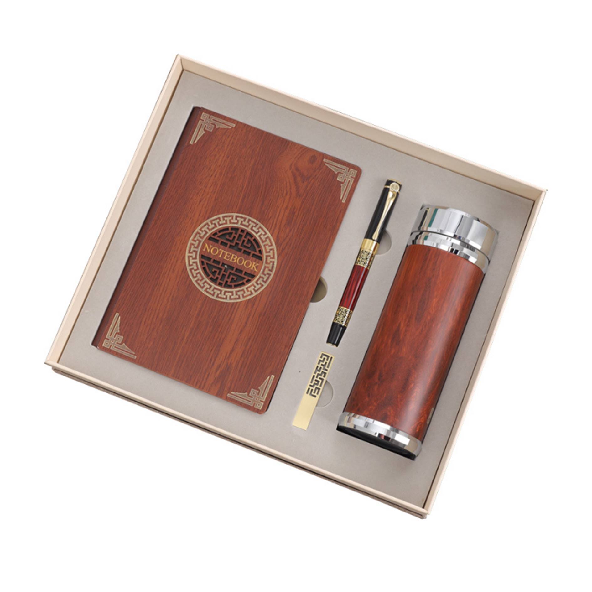Notebook Flash Drive And Pen Gift Set 3