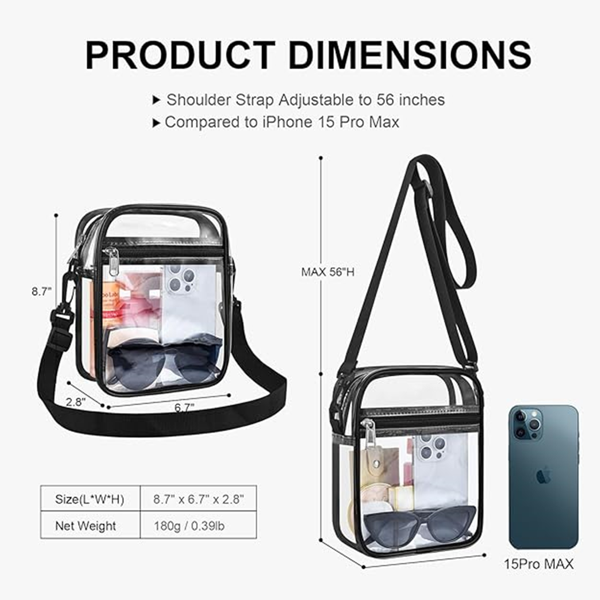Clear Messenger Bag 4