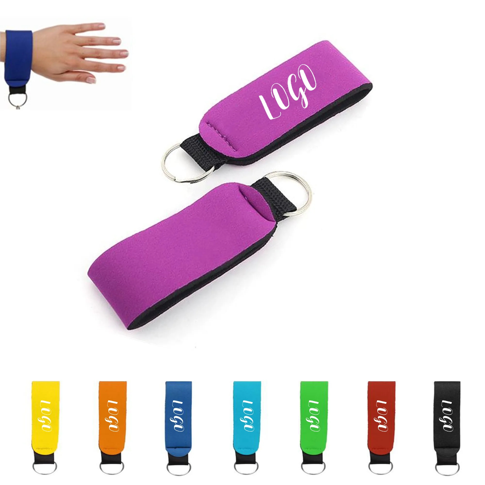 Neoprene Floating Wrist Strap Keychain 1