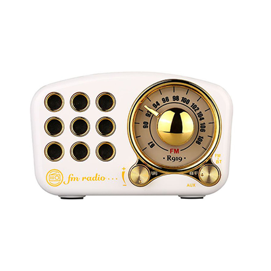SonicWave Vintage Retro Bluetooth Speaker – Portable, Wireless & Rechargeable Music Player 12