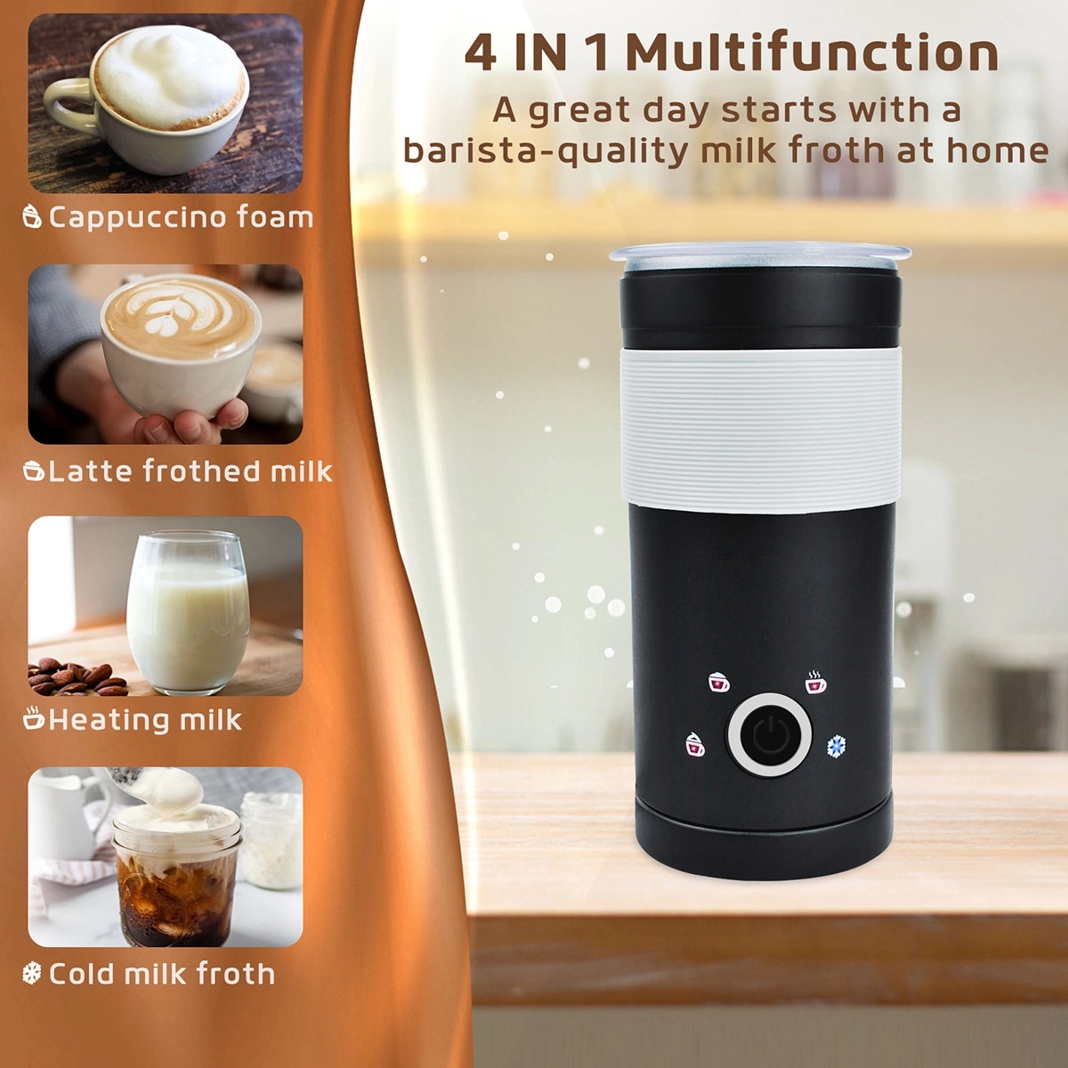 Milk Steamer Frother Electrical 4