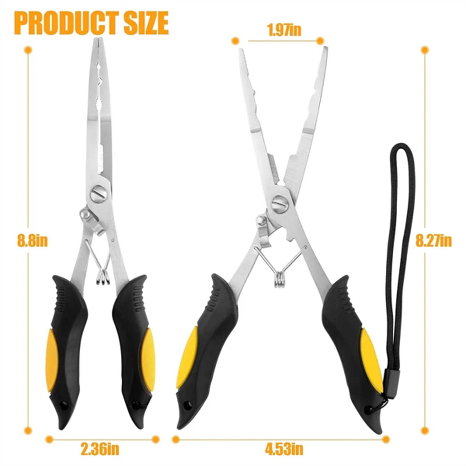 Stainless Steel Long Nose Fishing Pliers 3