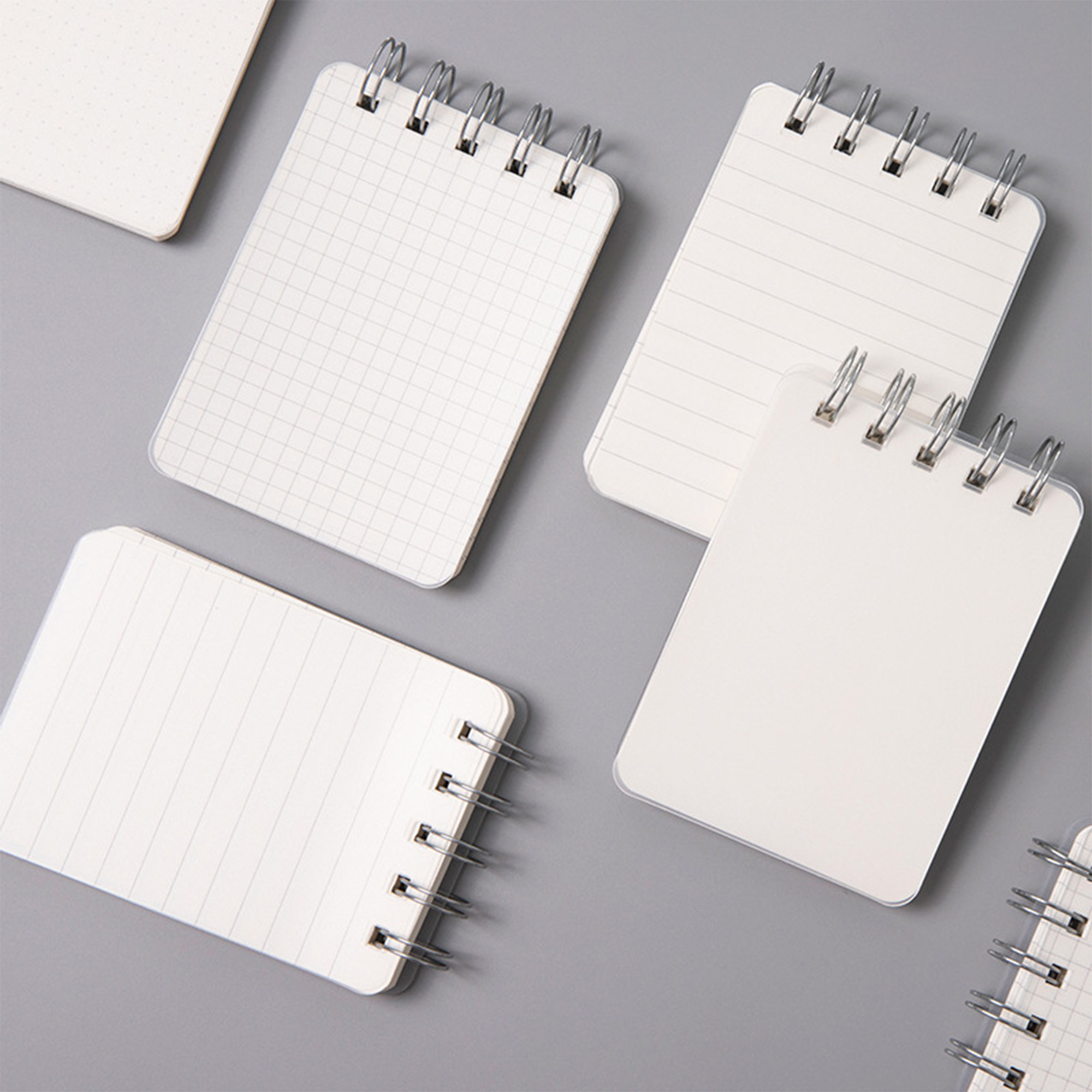 Transparent PP Coil Notebooks Available In Three Paper Styles 1