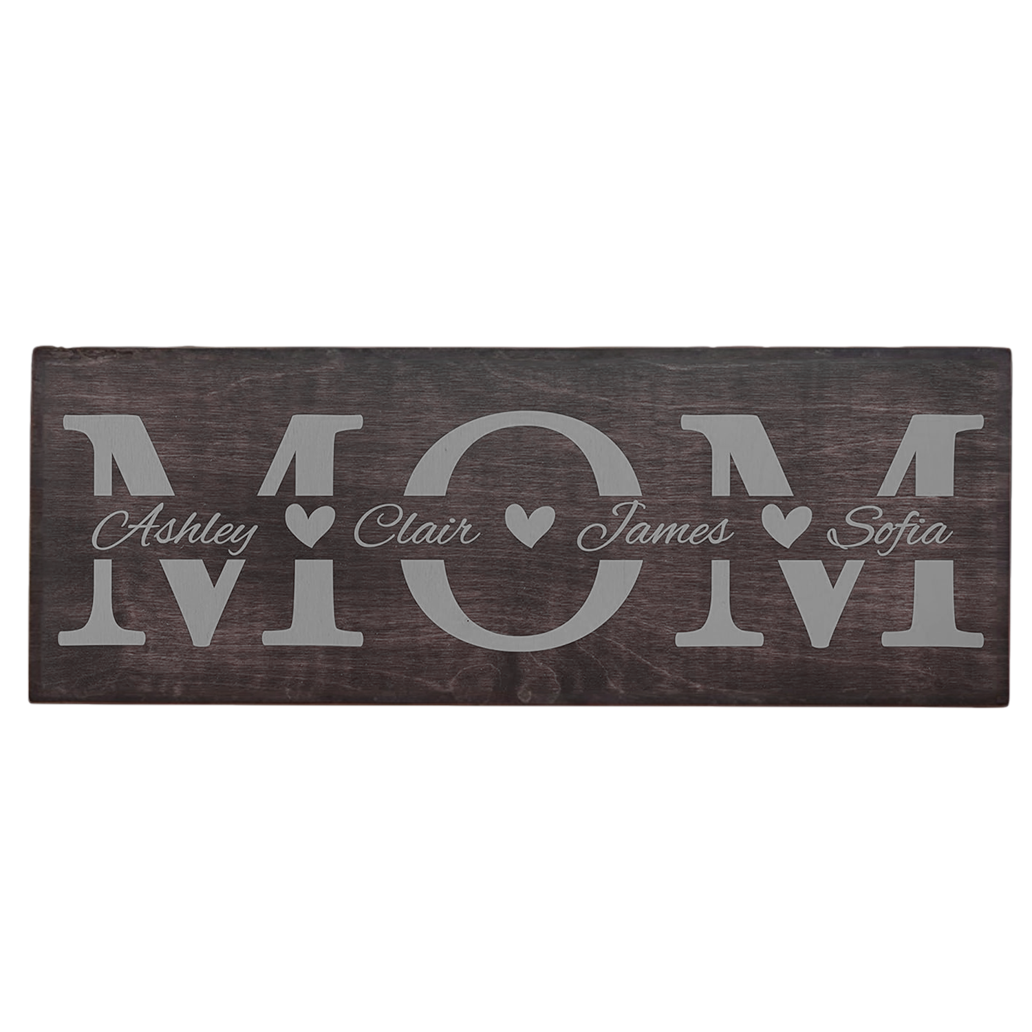 Custom Engraved Wooden Family Name Wall Sign 5