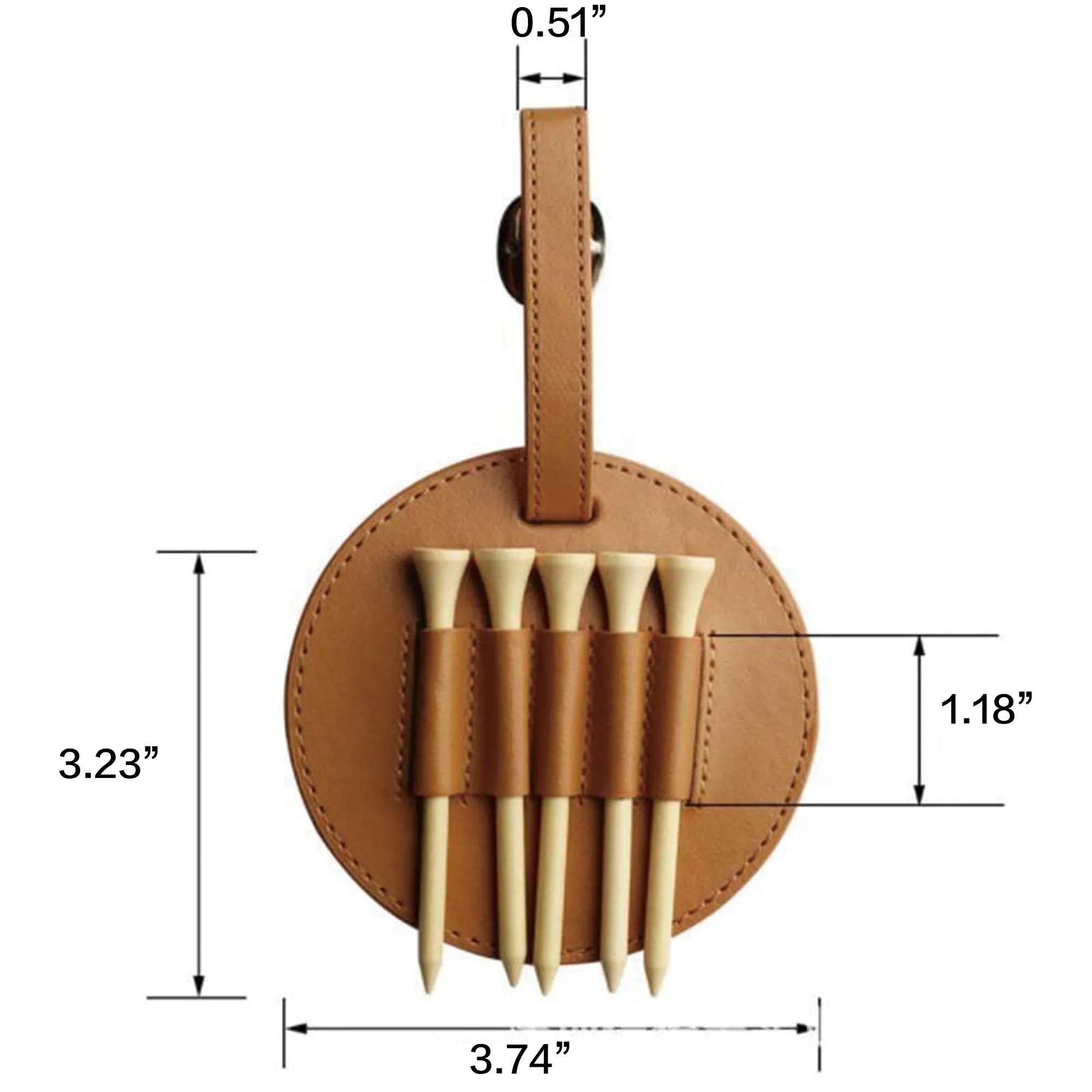 Waist Hanging Golf Tee Storage Pouch 6
