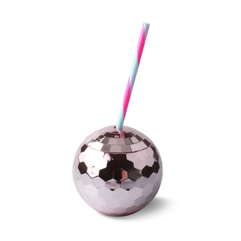Disco Ball Drinking Cups with Straw 4