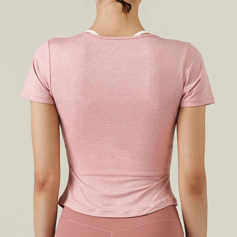 Sport Fitness Workout Quick Dry Yoga Running T-Shirt -Women 5