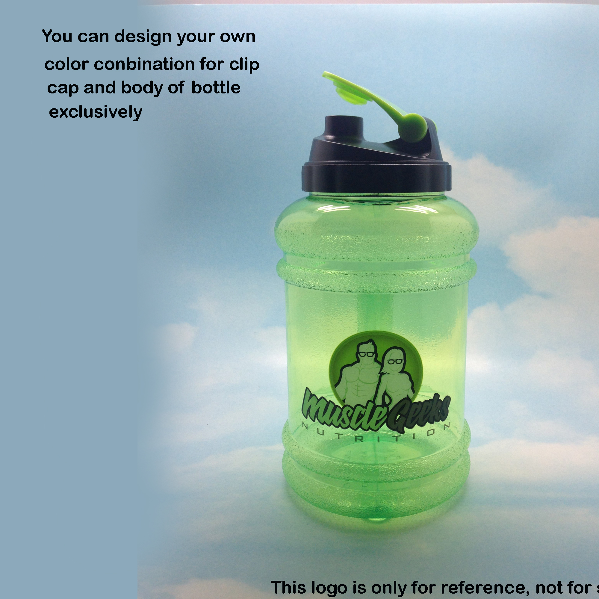 Jumbo Sports Water Bottle, 2.1 LT/ 73 OZ *Customize this Bottle* 1