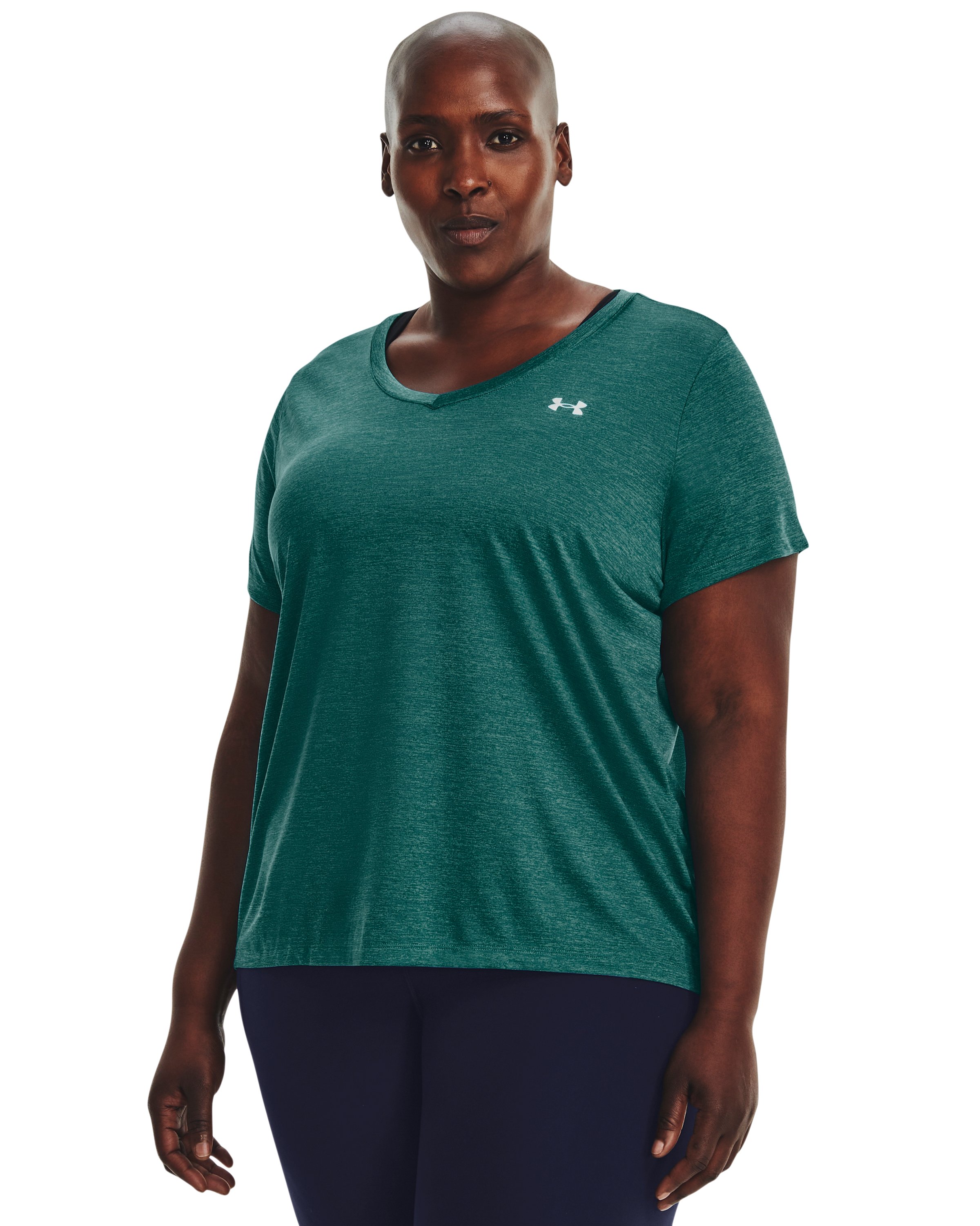 UA Tech Twist Women's V-Neck Short Sleeve 1