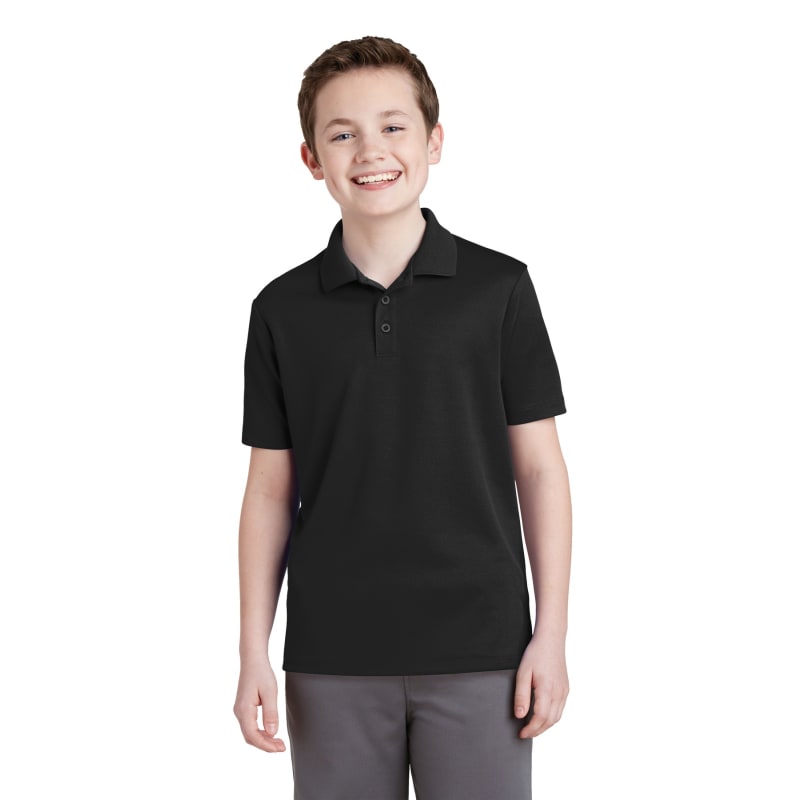 Sport-Tek Youth PosiCharge RacerMesh Polo. 5