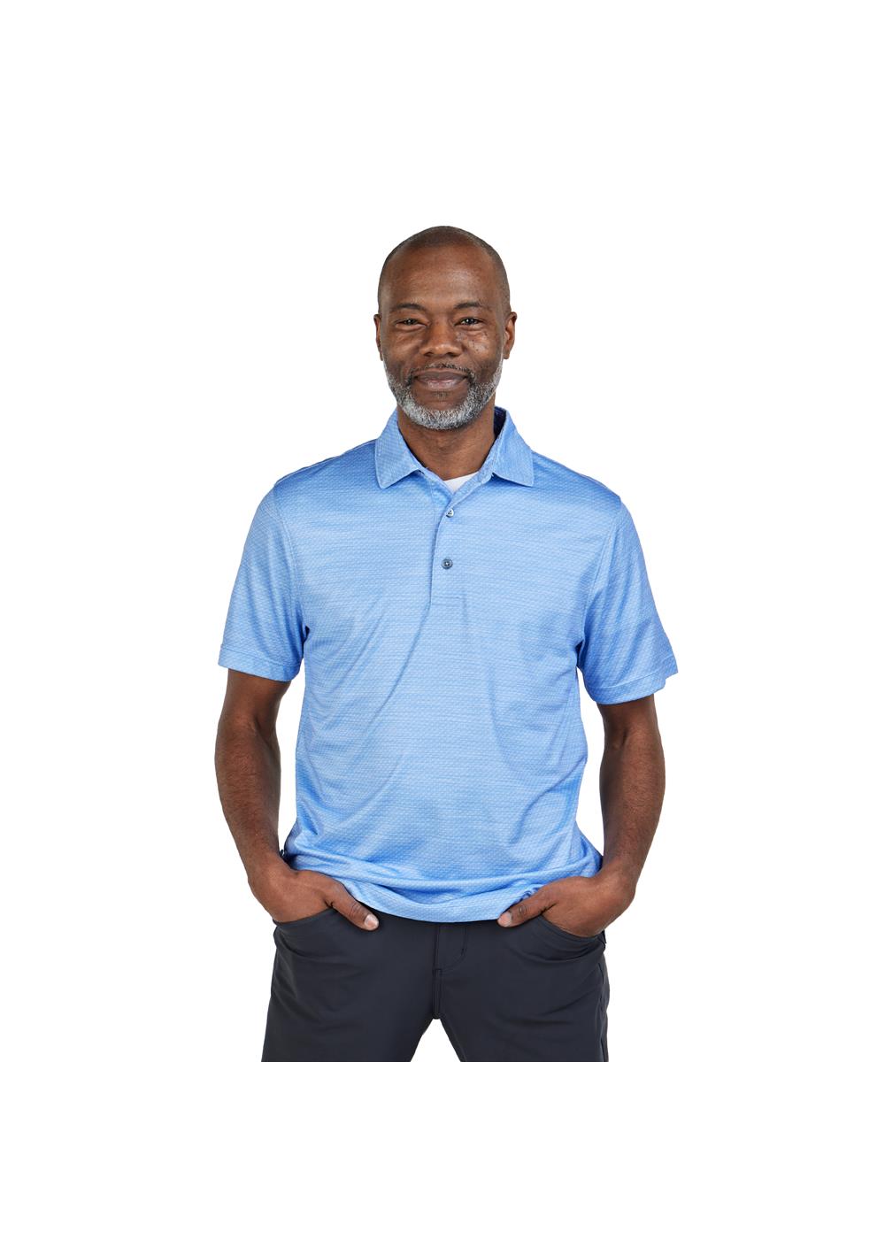 Storm Creek Men's Unwinder Printed Bamboo Short Sleeve Polo 7