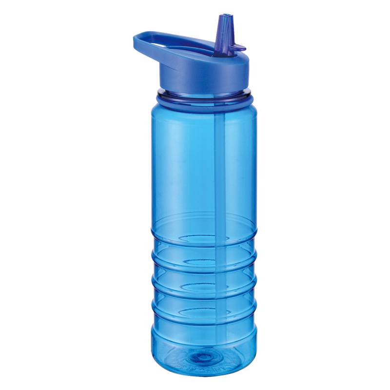 Plastic Sports Water Bottle with Flip Straw 2