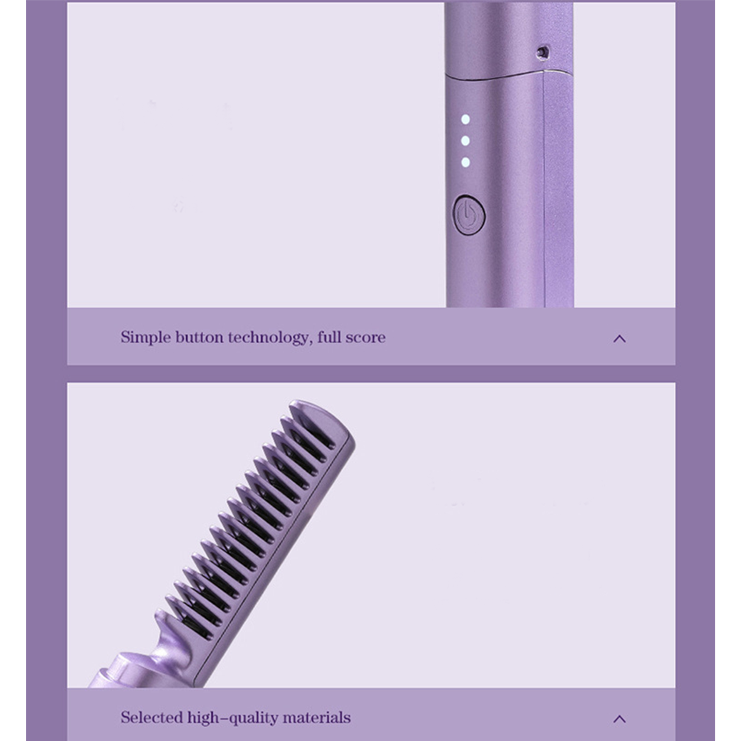 Portable Wireless Negative Ion Straightening Brush 5