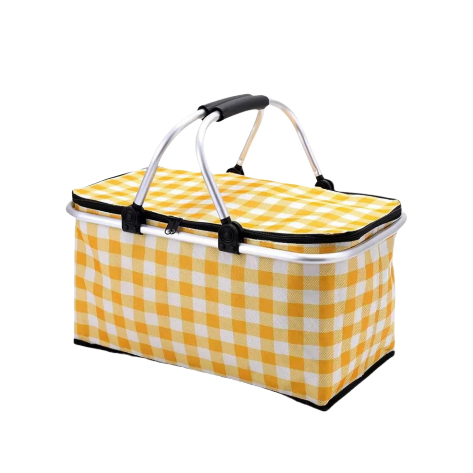 Foldable Insulated Cooler Bag Picnic Basket 7