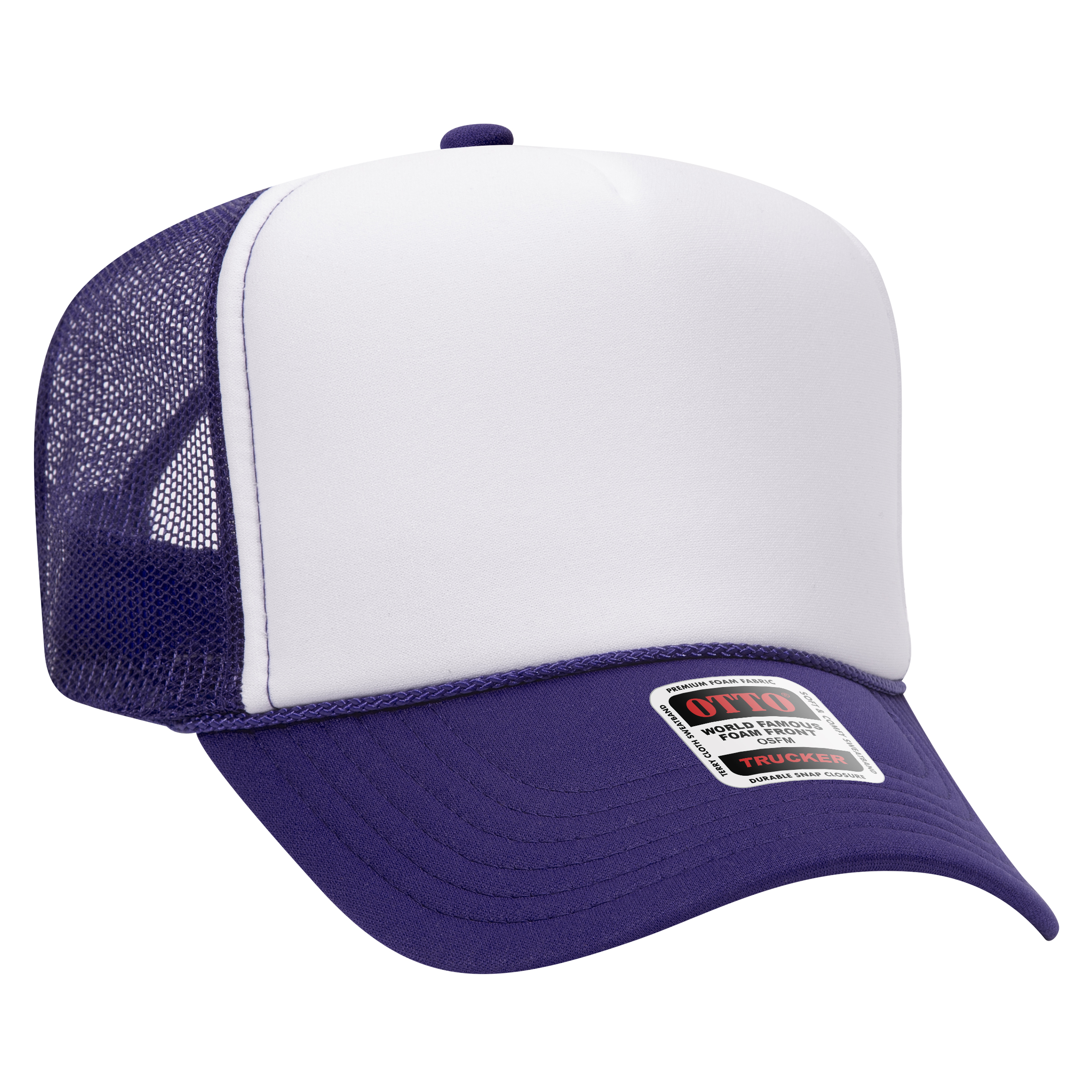 OTTO CAP® 5 Panel High Crown Mesh Back Trucker Hat 231