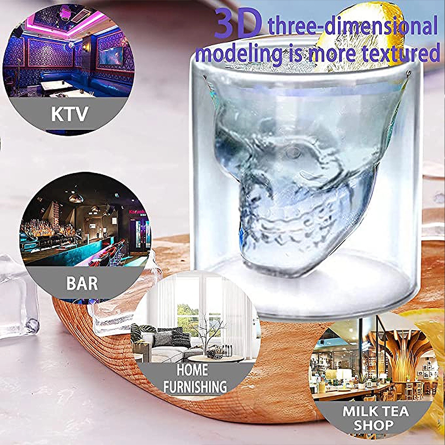 2.54 Oz Creative Skull Cup 5