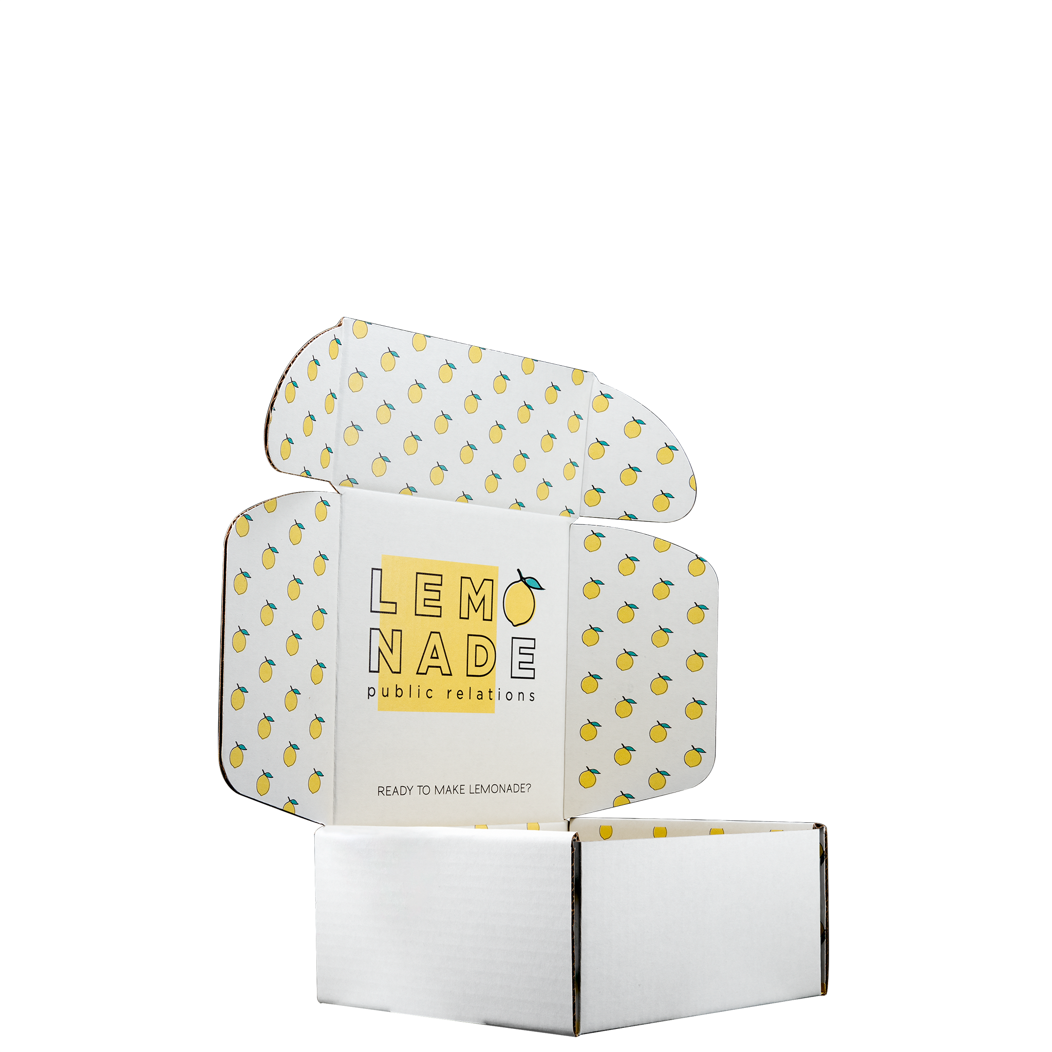 Mailing Box, B-Flute8" x 8" x 4" - White - D - 256 sq in 2