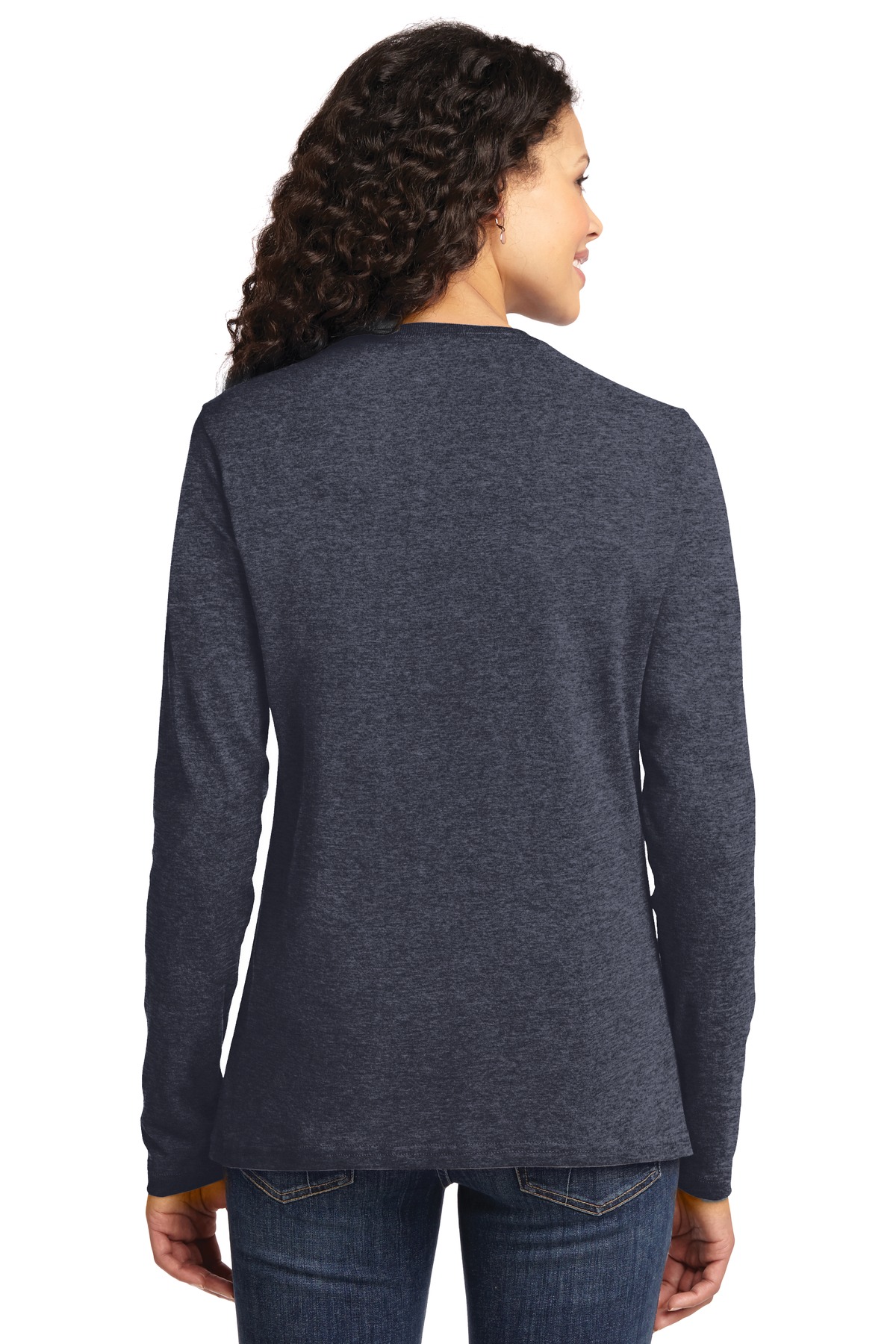 Port & Co Women's Long Sleeve Core Cotton Tee. LPC54LS 69