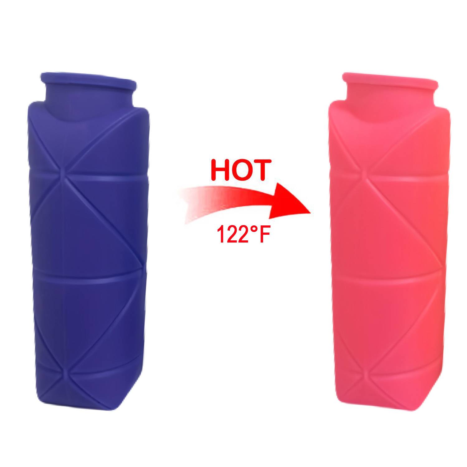 17oz Silicone Color-Changing Collapsible Sports Water Bottle 3