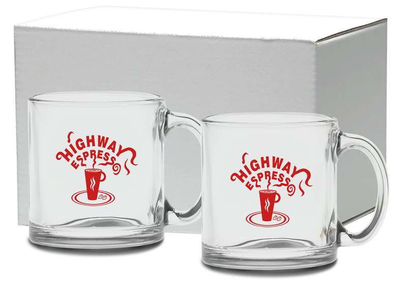 13 oz. Clear Glass Coffee Mug Gift Set 3