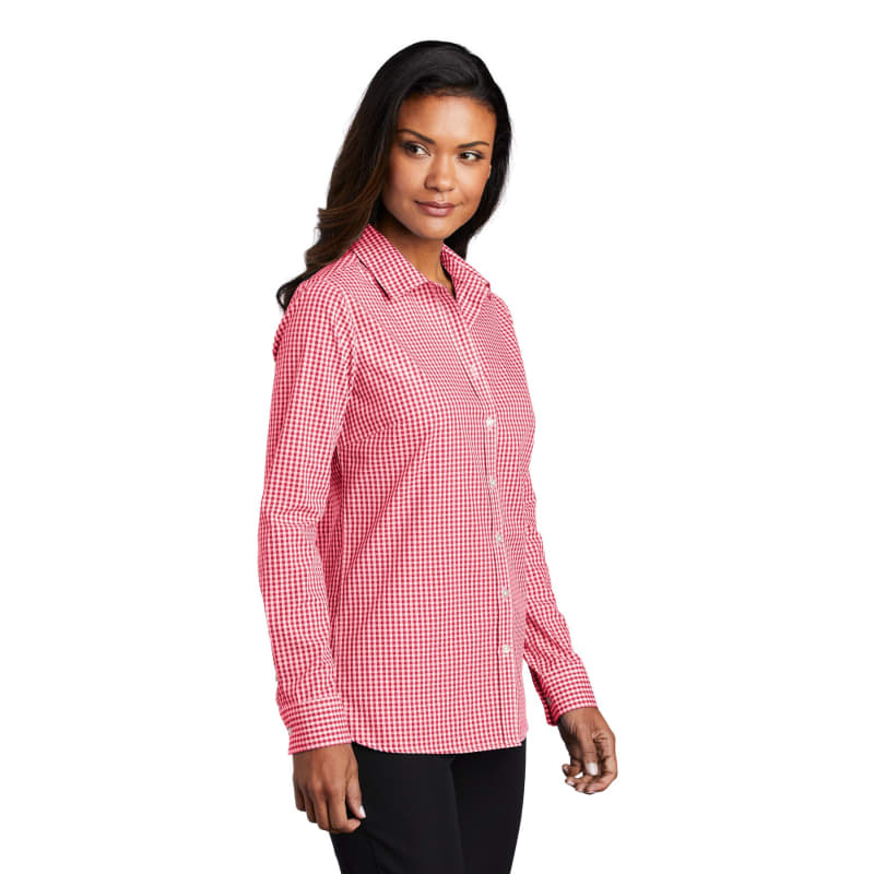 Port Authority Ladies Broadcloth Gingham Easy Care Shirt 2