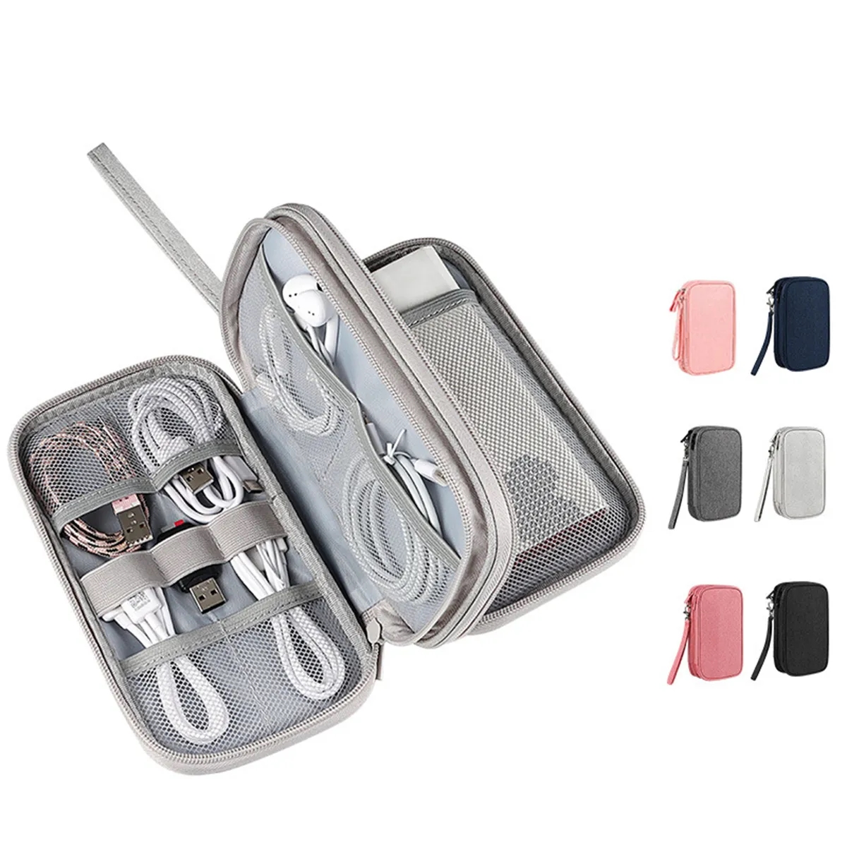 Travel Cable Organizer Pouch Electronic Accessories 7