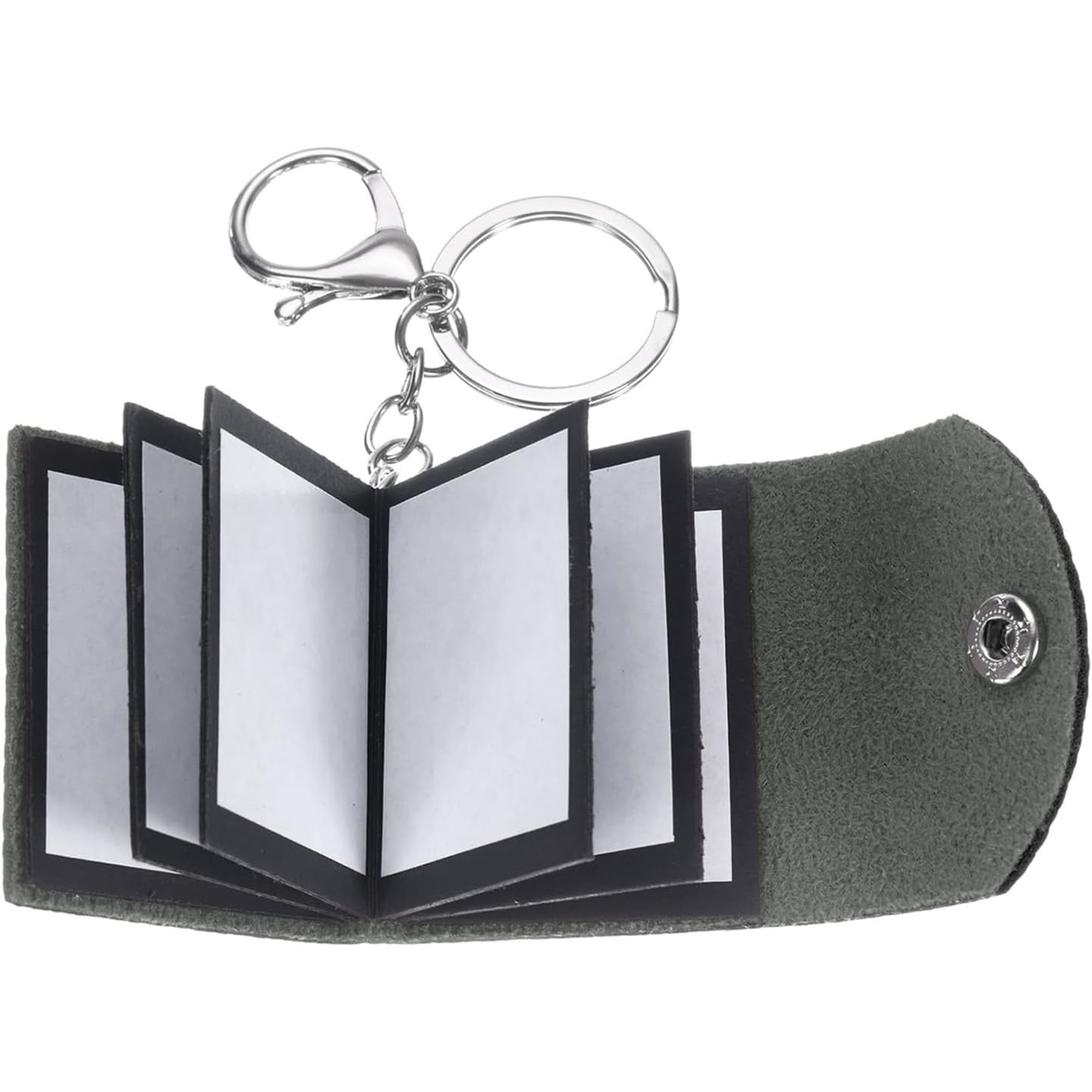 Leather Mini Photo Album Keychain 4