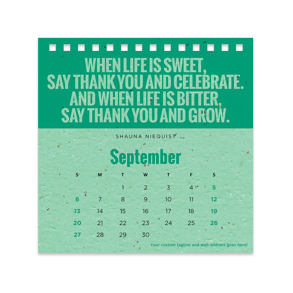 Quotes That Grow Seed Eco Calendars 8