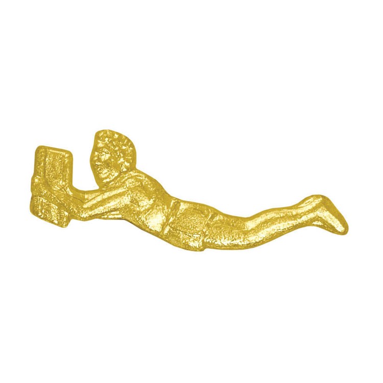 Male Gymnast Bright Gold Chenille Lapel Pin