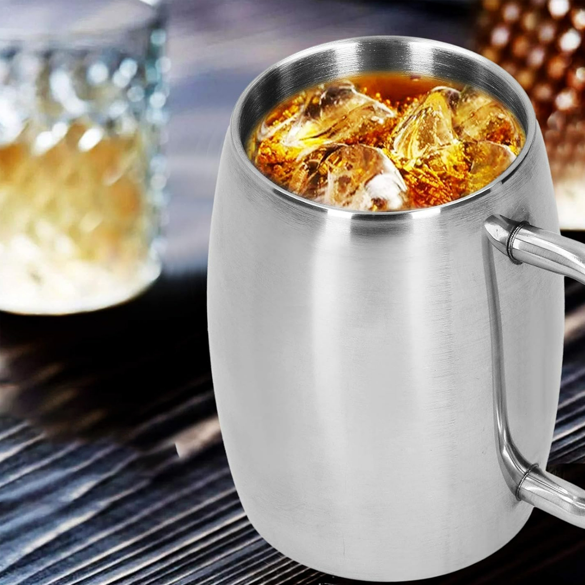 16Oz. Stainless Steel Beer Mug with Handle 7