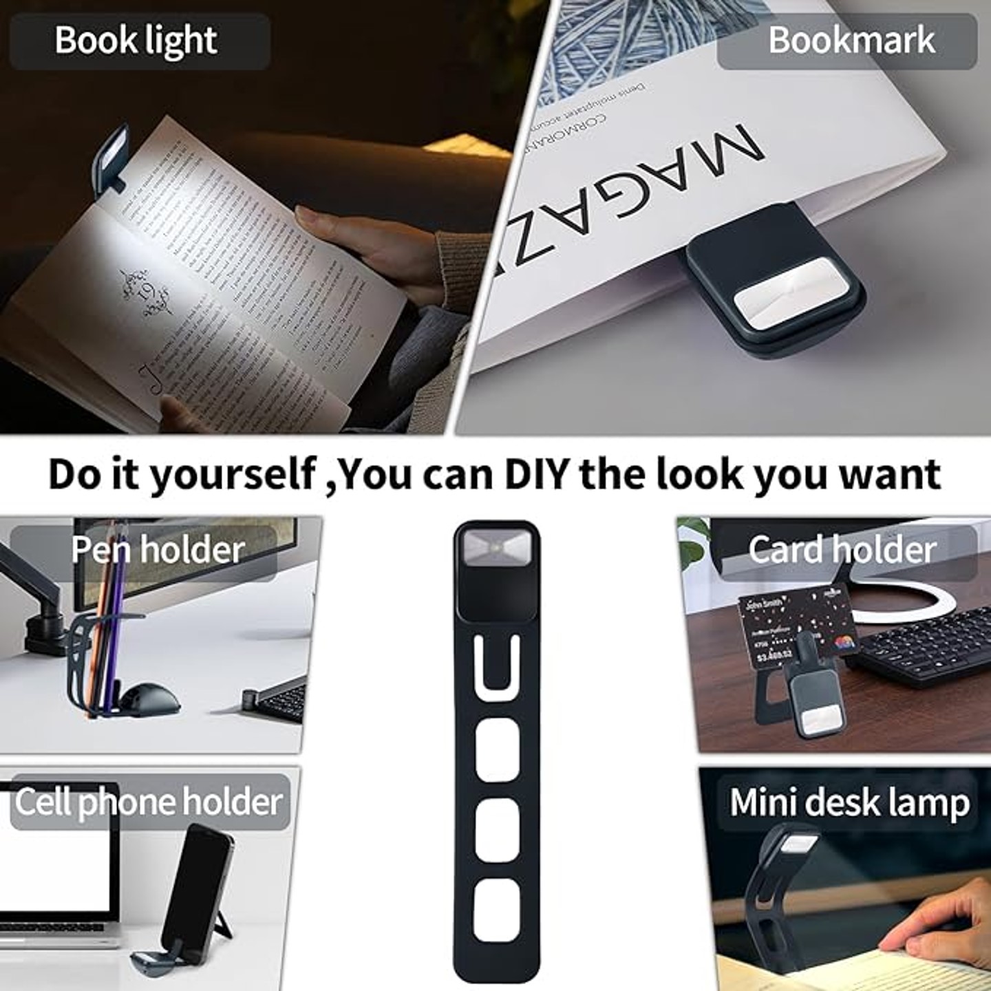 2 in 1 Flexible Bookmark Reading Light 2