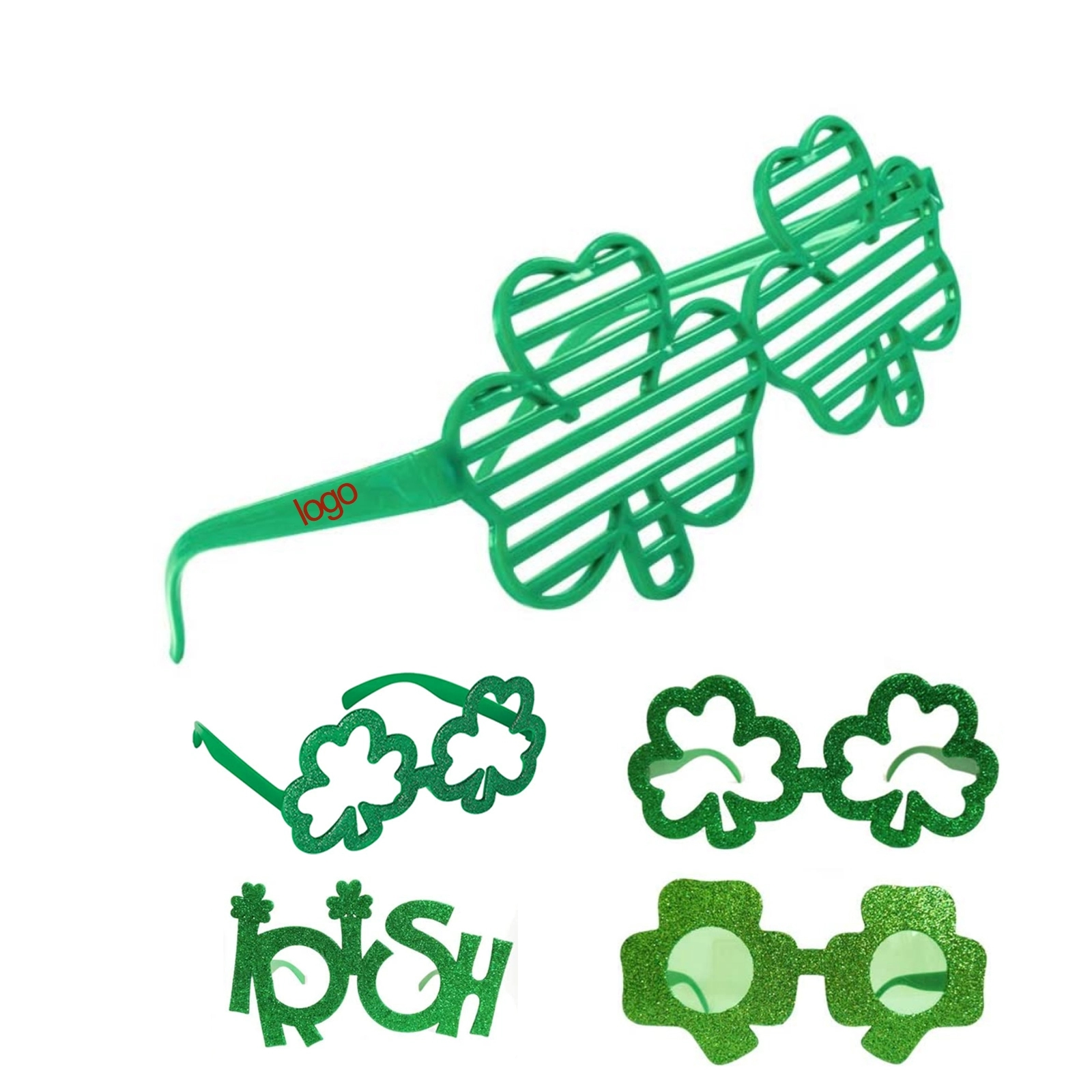 St. Patricks Day Shamrock Glasses 1