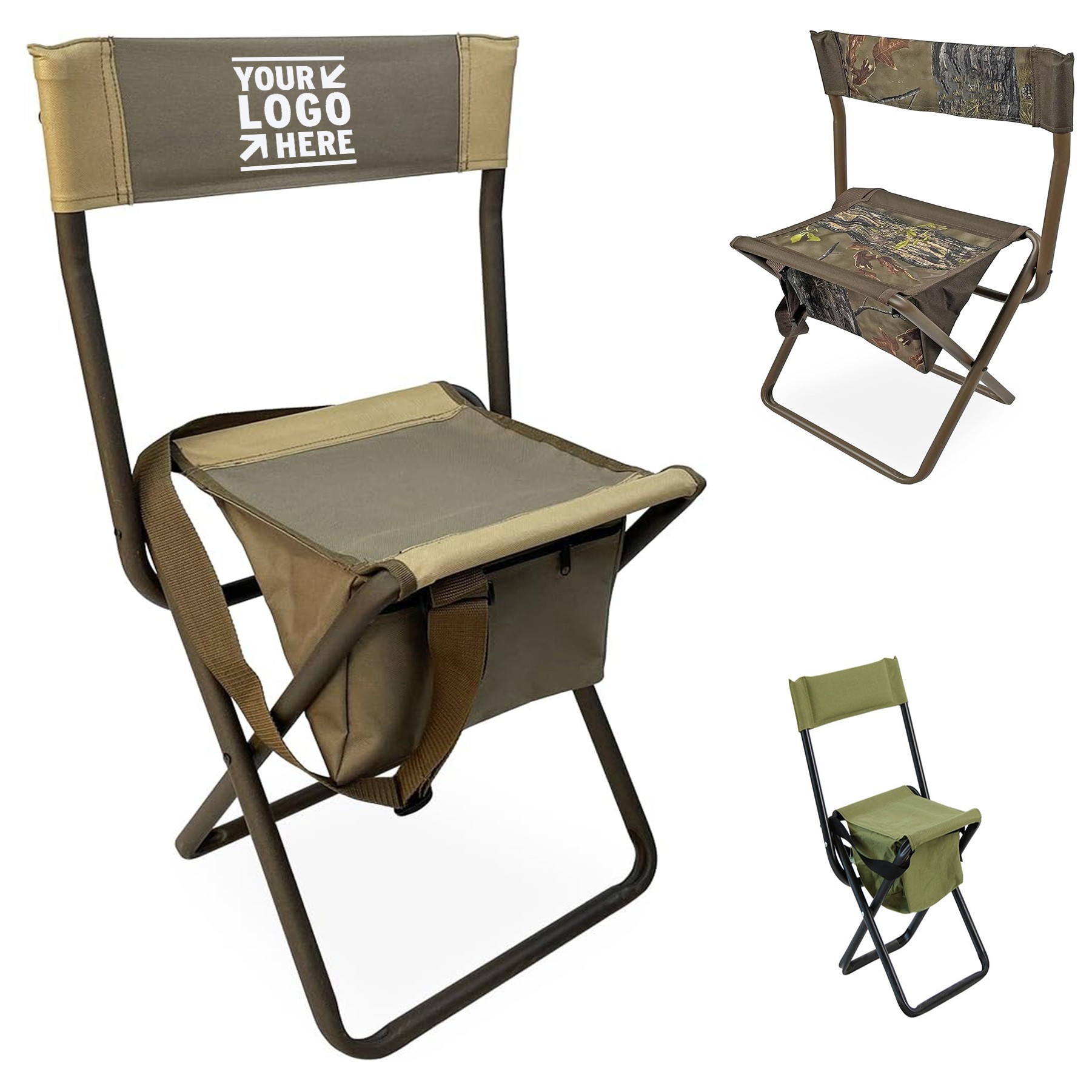 Support 250 LBS Sierra High Field Hunting Lightweight Heavy Duty Folding Chair Stool 2