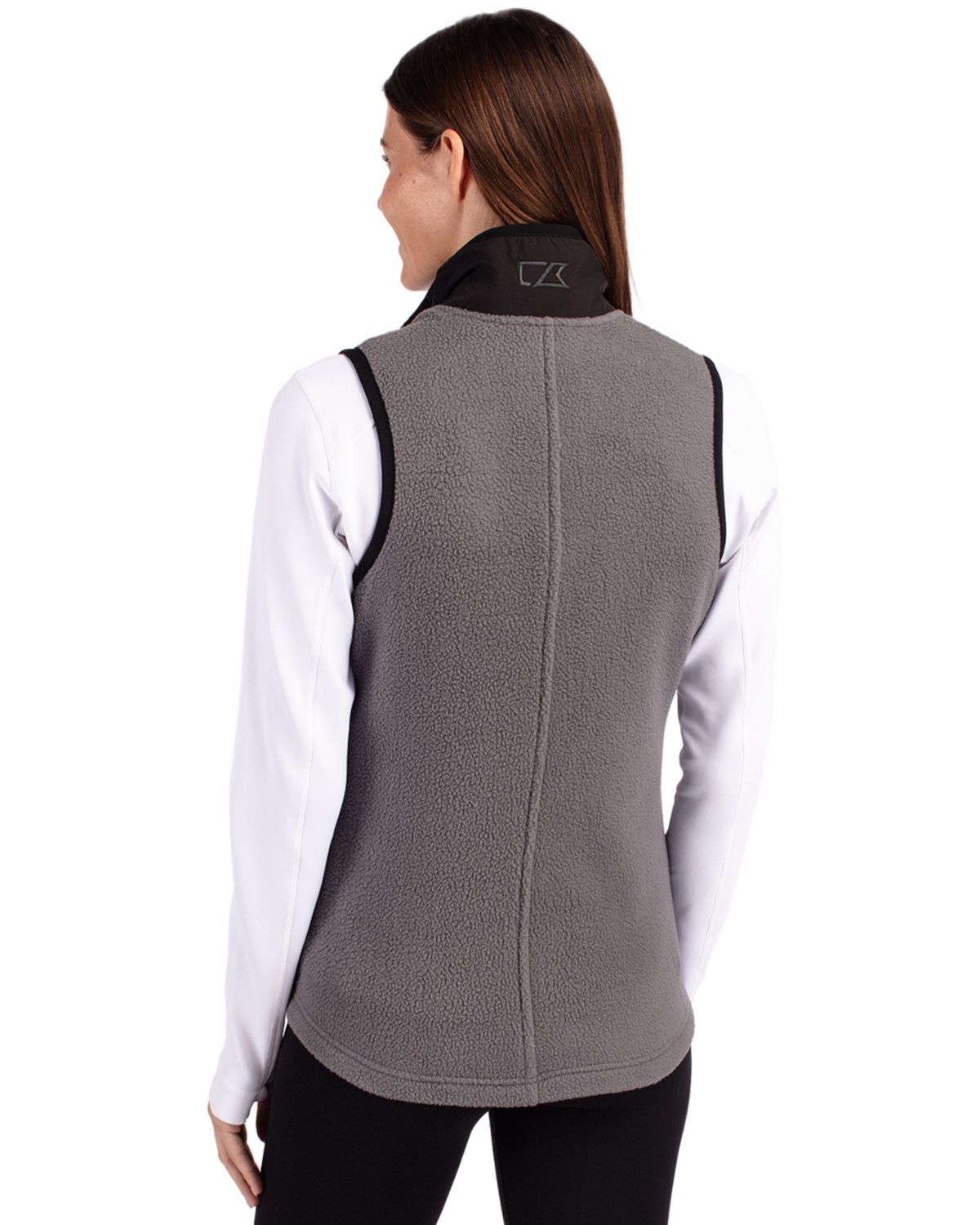 Cutter & Buck Cascade Epic Comfort Recycled Sherpa Fleece Womens Full Zip Vest 50
