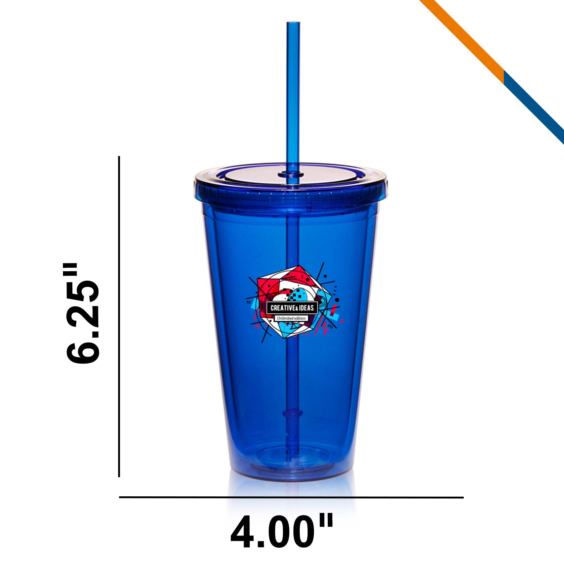 Laposo Acrylic Tumbler - 16 OZ. 2