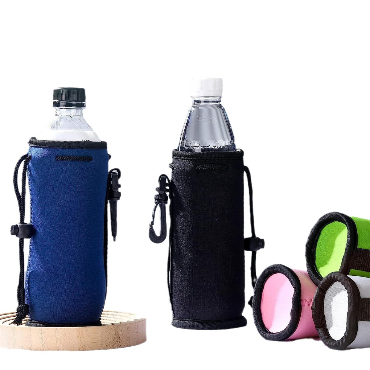 Neoprene Insulated Water Bottle Holder Sleeve with Clip 6