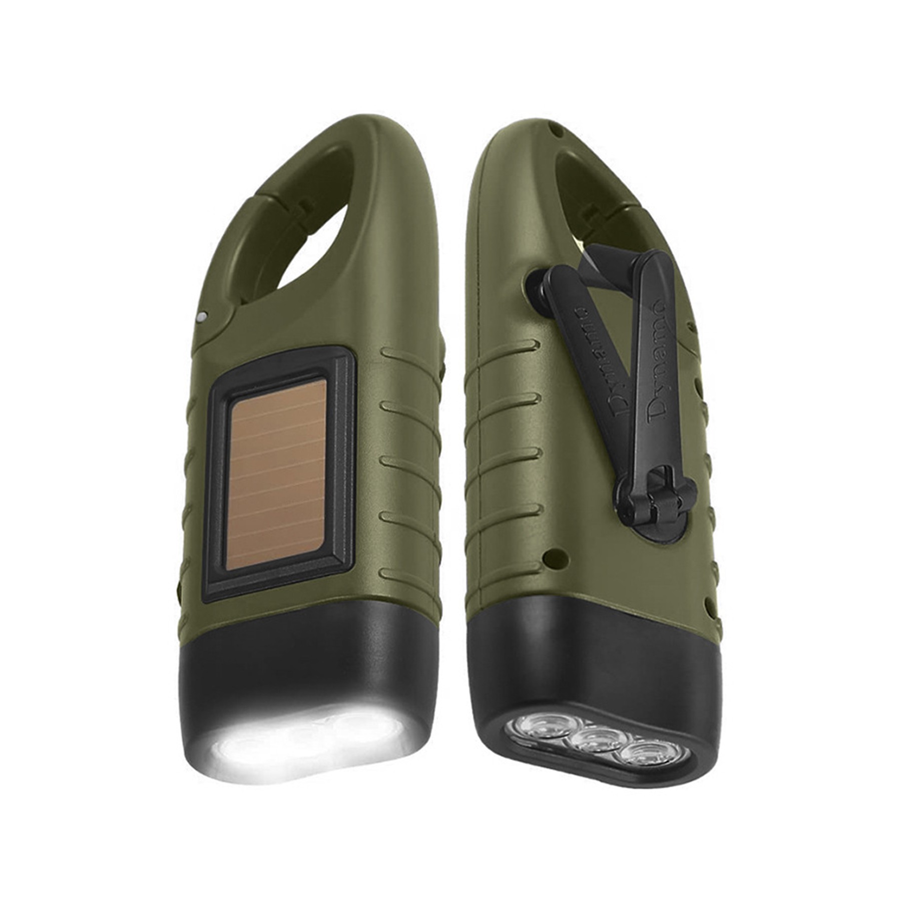 Hand Crank Solar Powered Flashlight 3