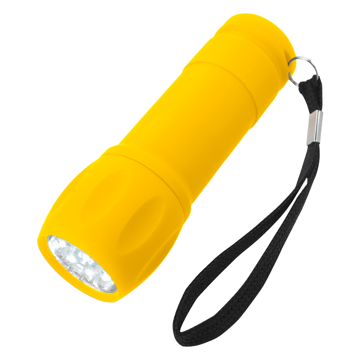 Rubberized Torch Light With Strap 18